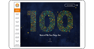 100 Years of the San Diego Zoo interactive timeline page