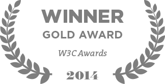 Winner Gold Award W3C Awards 2014