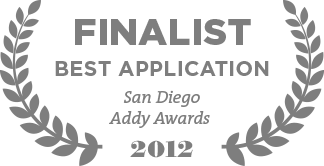 Finalist Best Application San Diego Addy Awards 2012